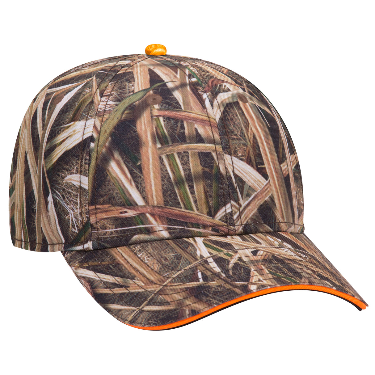 OTTO CAP® Mossy Oak Camouflage Sandwich Visor 6 Panel Low Profile Baseball Cap OTTO 171-1294