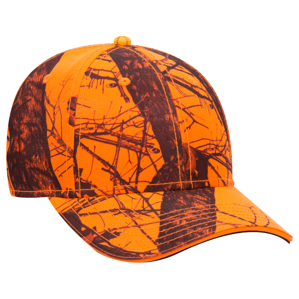 OTTO CAP® Mossy Oak Camouflage Sandwich Visor 6 Panel Low Profile Baseball Cap OTTO 171-1294