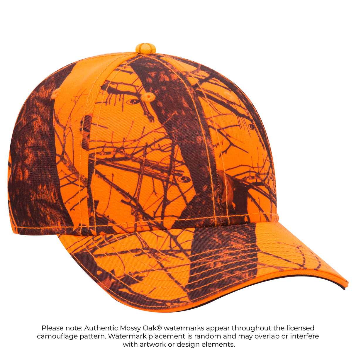 OTTO CAP® Mossy Oak Camouflage Sandwich Visor 6 Panel Low Profile Baseball Cap OTTO 171-1294