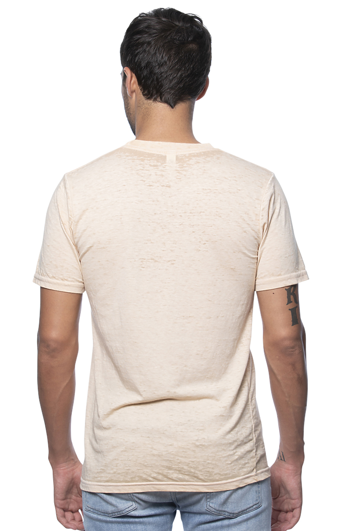 Royal Apparel 17151BO Unisex Burnout Wash Tee - Champagne