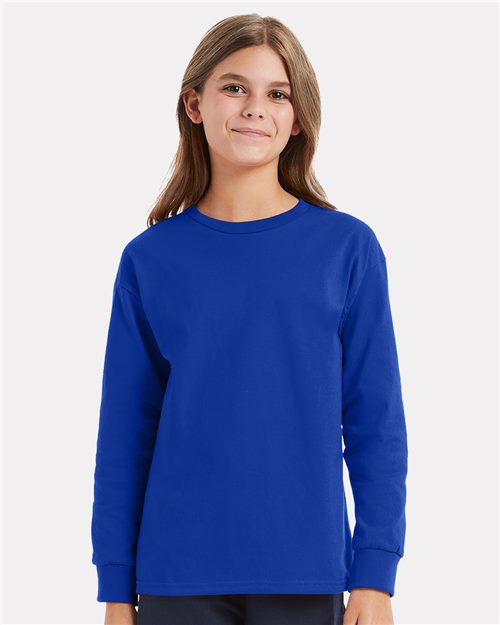 Hanes Youth Authentic Long Sleeve T-Shirt - Hanes 5546