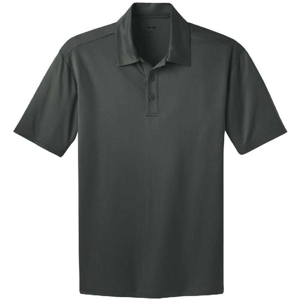 Joe's USA Men's Big & Tall Short Sleeve Moisture Wicking Silk Touch Polo Shirt Joe's USA Steel Grey X-Small