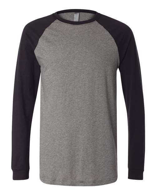 BELLA + CANVAS Men's Long Sleeve Jersey Baseball Tee - BELLA + CANVAS 3000