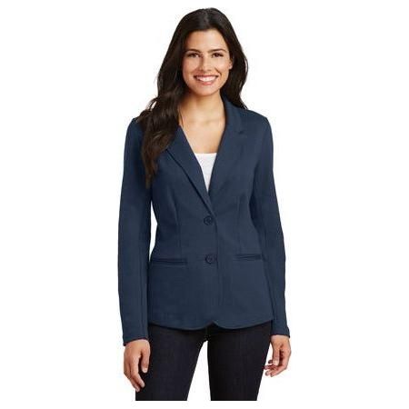 Ladies Knit Blazer Joe's USA Small Deep Navy