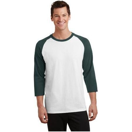 Joe's USA Men's 50/50 Cotton/Poly 3/4-Sleeve Raglan T-Shirt