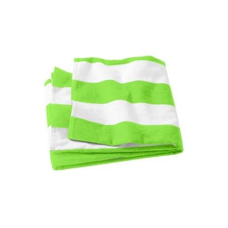 Cabana Stripe Beach Towel Joe's USA Bright Lime