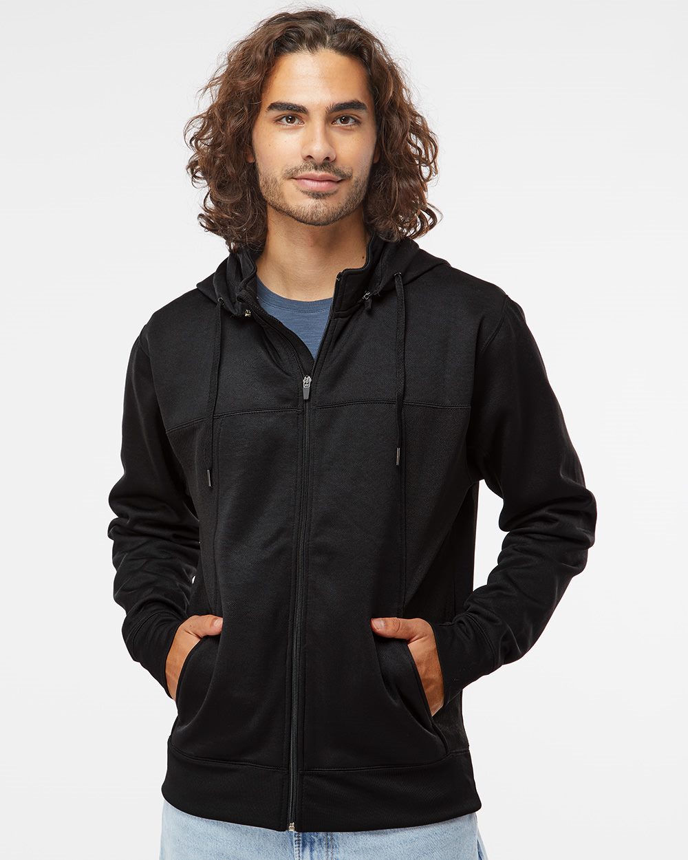 Independent Trading Co. Unisex Poly-Tech Full-Zip Hooded Sweatshirt - Independent Trading Co. EXP80PTZ