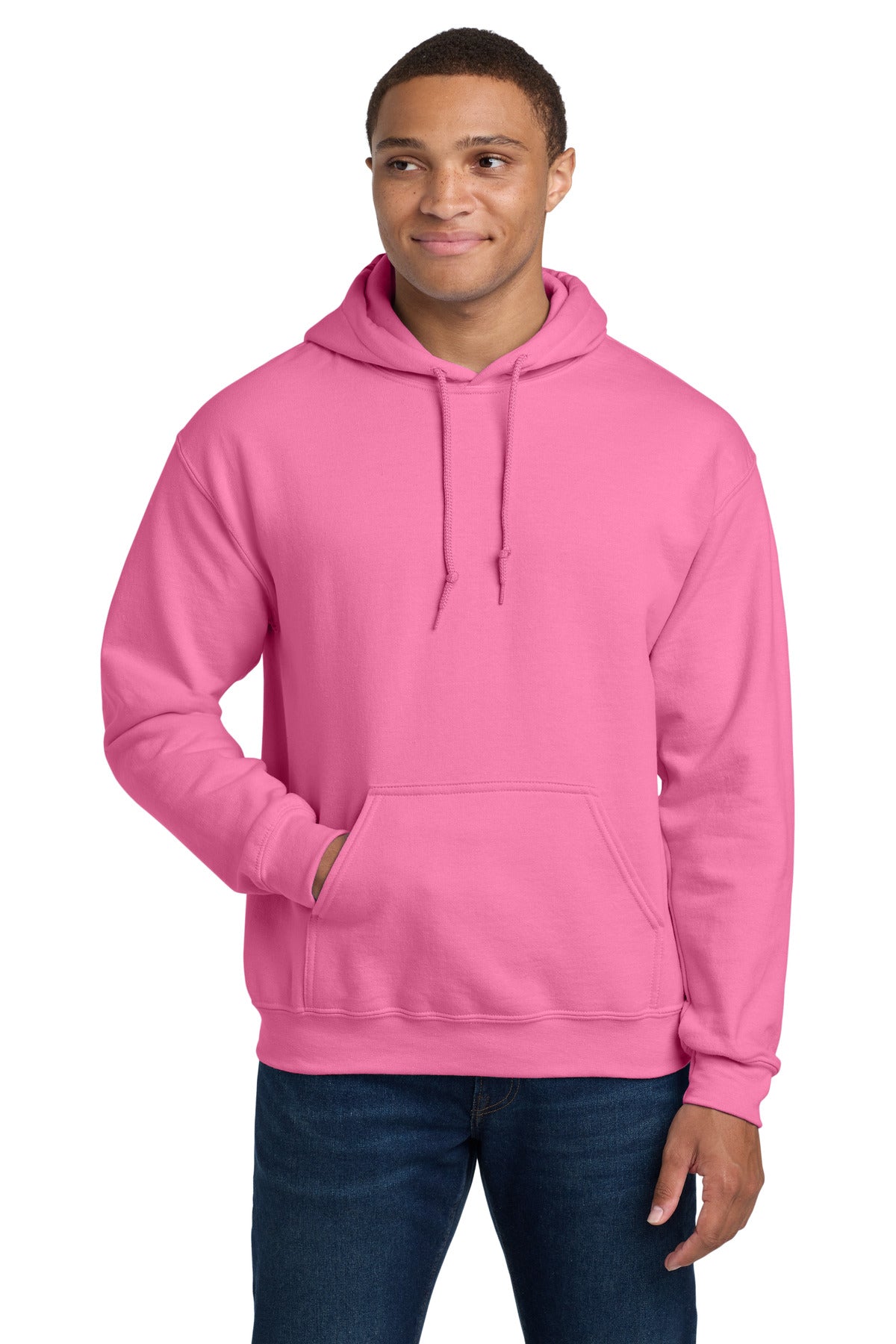 Gildan Men's Heavy Blend Hooded Sweatshirt - Medium Orchid Pullover Hoodie For Everyday Wear - View #11