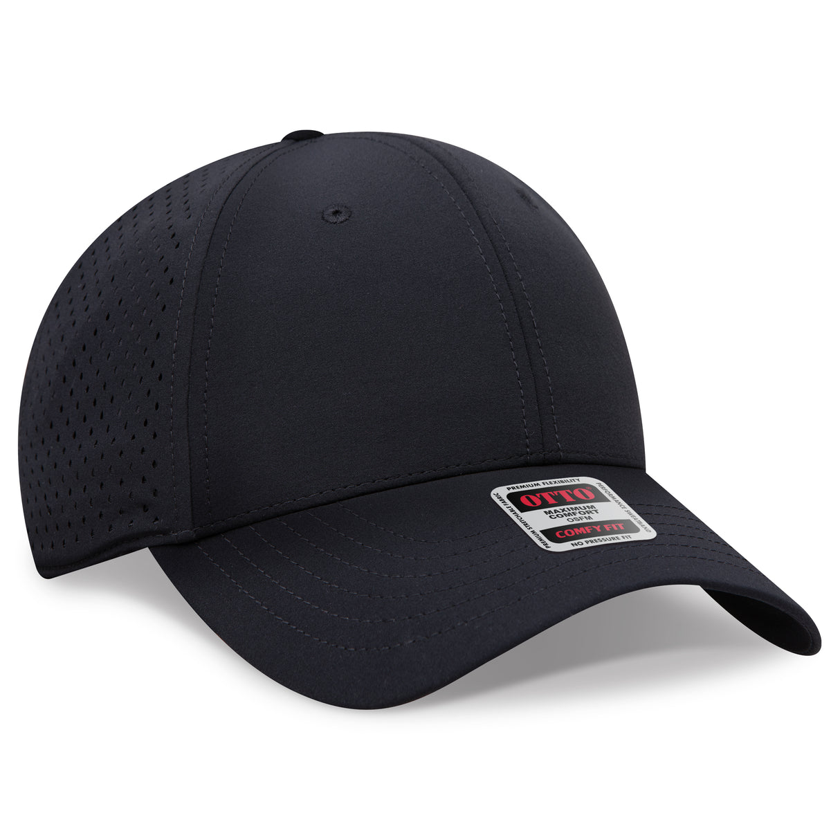 OTTO CAP® OTTO COMFY FIT® 6 Panel Low Profile Perforated Baseball Cap OTTO 19-5