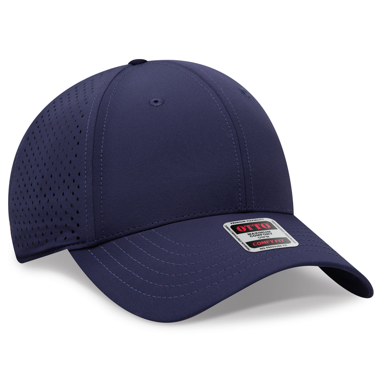 OTTO CAP® OTTO COMFY FIT® 6 Panel Low Profile Perforated Baseball Cap OTTO 19-5