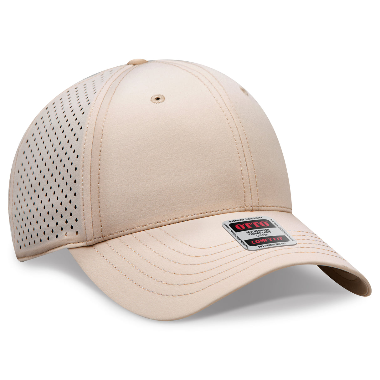 OTTO CAP® OTTO COMFY FIT® 6 Panel Low Profile Perforated Baseball Cap OTTO 19-5