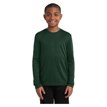 Youth Long Sleeve Competitor™ Tee DRI-EQUIP Forest Green Youth Medium