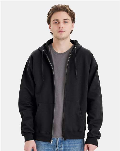 Hanes F280 Unisex Ultimate Cotton Full-Zip Hooded Sweatshirt