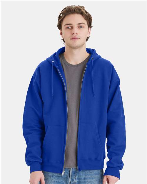 Hanes Unisex Ultimate Cotton® Full-Zip Hooded Sweatshirt - Hanes F280