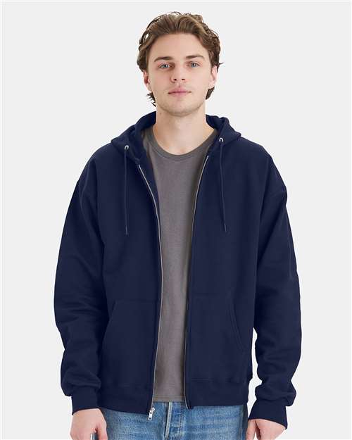Hanes F280 Unisex Ultimate Cotton Full-Zip Hooded Sweatshirt