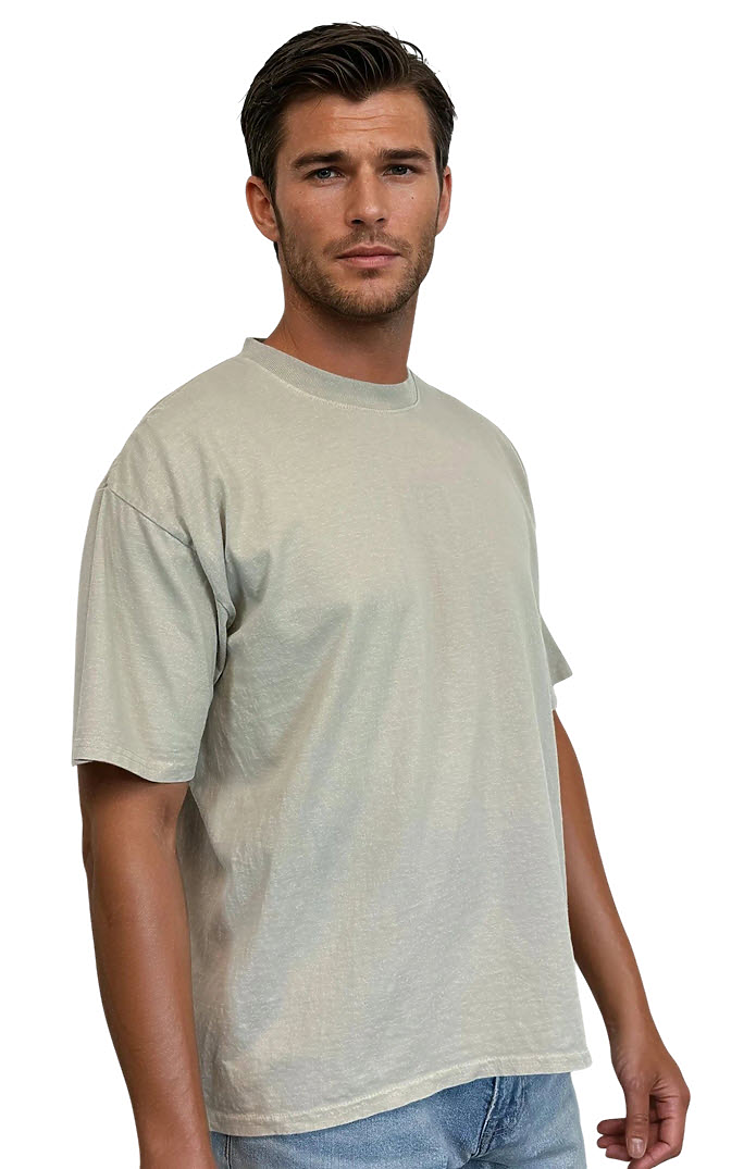 Royal Apparel 19551GD Unisex Garment Dyed S/S Heavy Tee - Silverstone