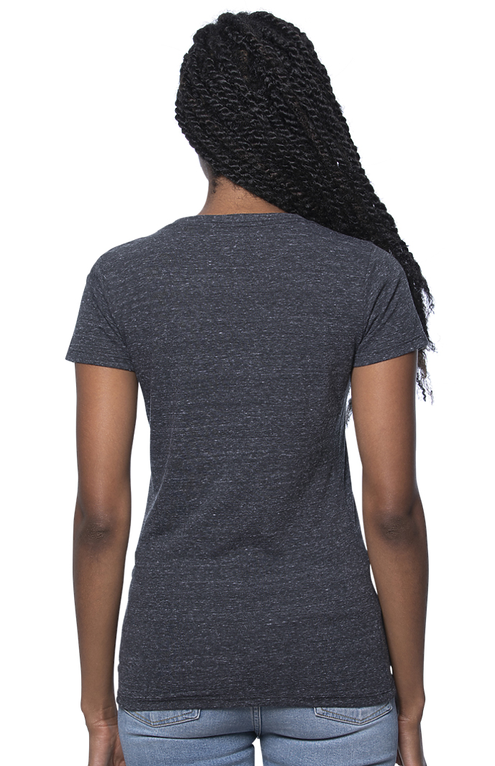 Royal Apparel 20001 Women's Triblend Short Sleeve Tee - Tri Onyx