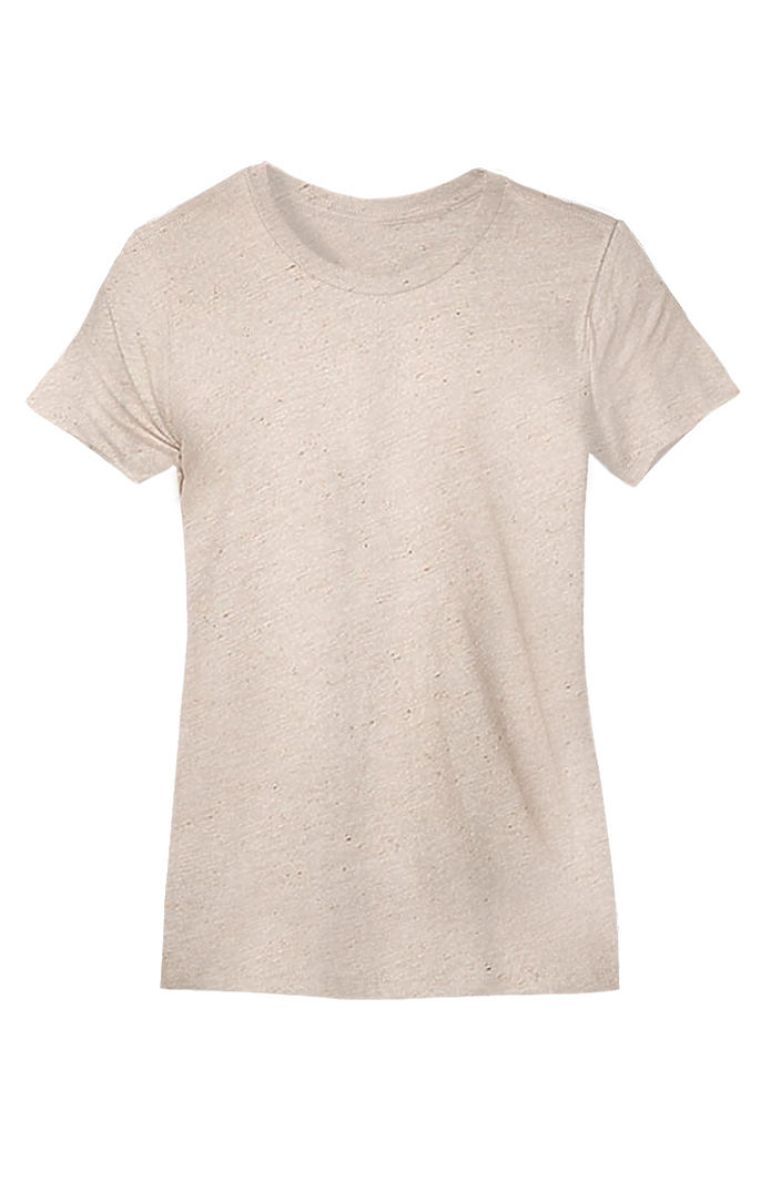 Royal Apparel 20001 Women's Triblend Short Sleeve Tee - Tri Oatmeal