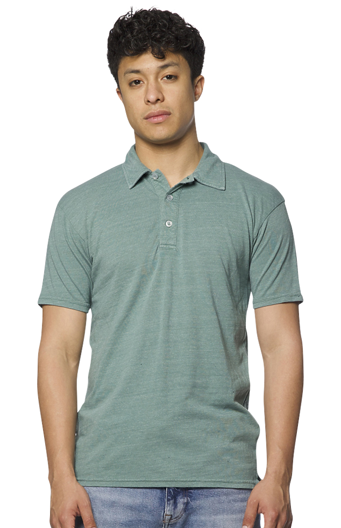 Royal Apparel 20057PD Unisex Triblend Pigment Dyed Polo - Fern