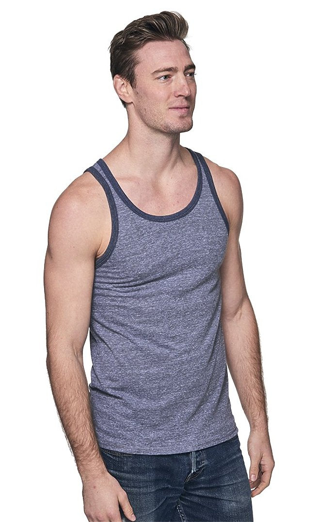 Royal Apparel 20058 Unisex Triblend Tank Top - Tri Vntg Gry / Tri Dnm Nvy