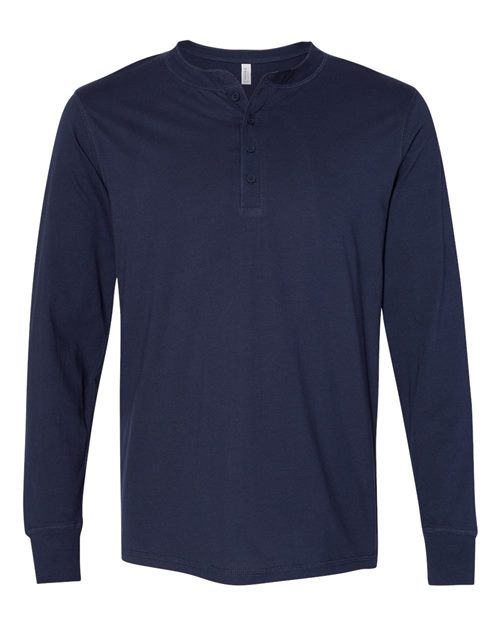 BELLA + CANVAS Men's Jersey Henley - BELLA + CANVAS 3150