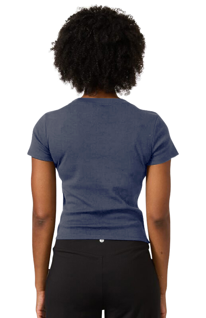 Royal Apparel 2011 Womens Rib Crop Tee - Navy