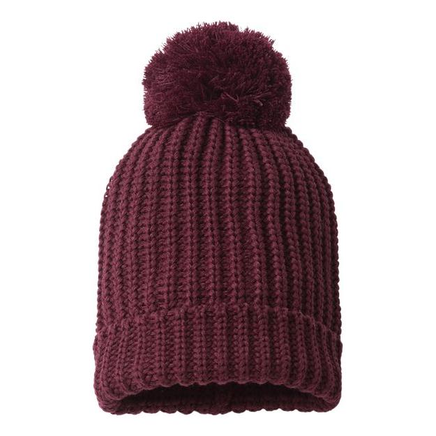 Richardson Chunky Cable Beanie - Richardson 143R Richardson Burgundy One Size