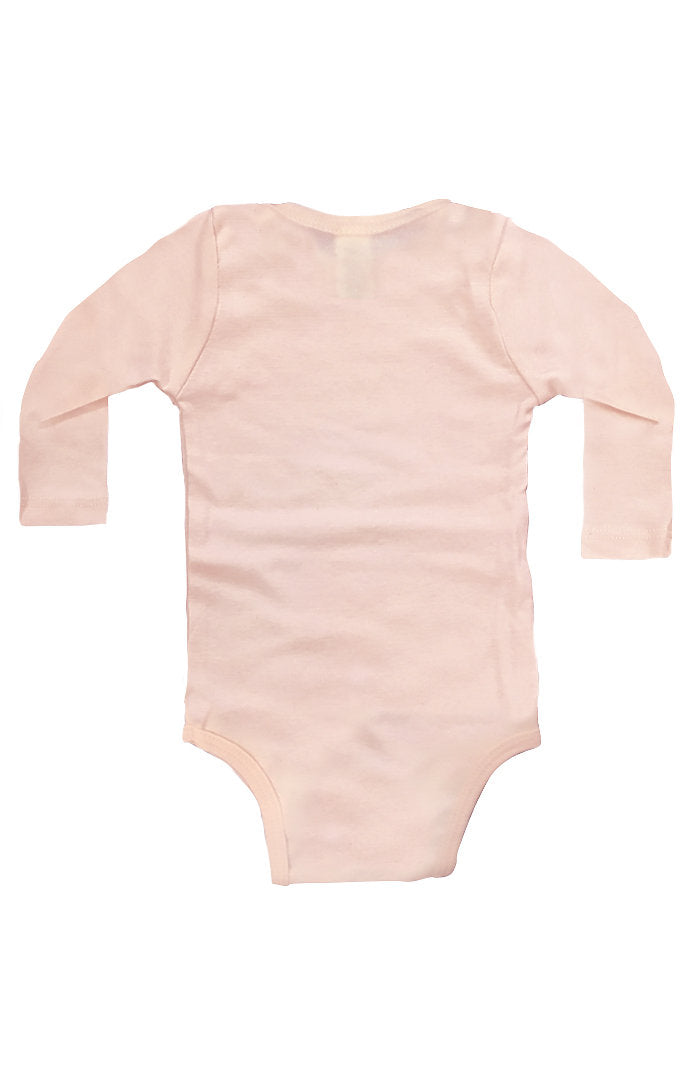 Royal Apparel 2037ORG Infant Organic Long Sleeve One Piece - Peach