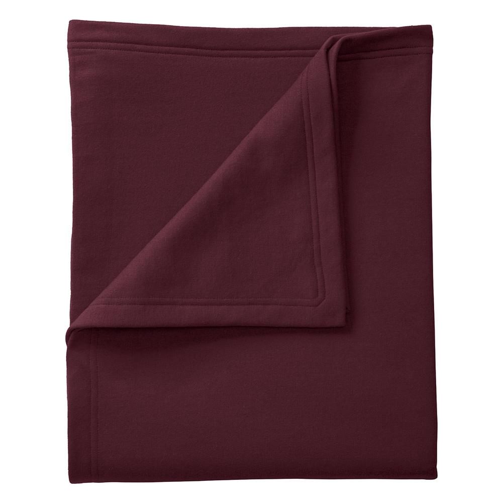 Joe's USA Core Fleece Sweatshirt Blanket Joe's USA Maroon