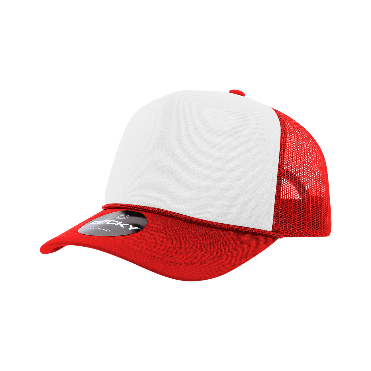 Decky 5 Panel Mid Profile Structured Two Tone Foam Trucker | Decky 210