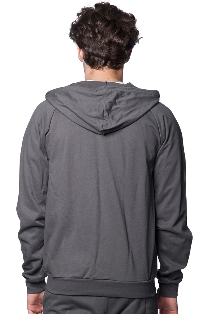 Royal Apparel 21051ORG Unisex Organic Cotton Full Zip Hoodie - Slate