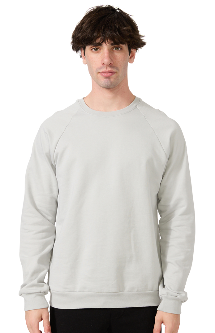 Royal Apparel 21053ORG Unisex Organic Raglan Crew Neck Sweatshirt - Stone