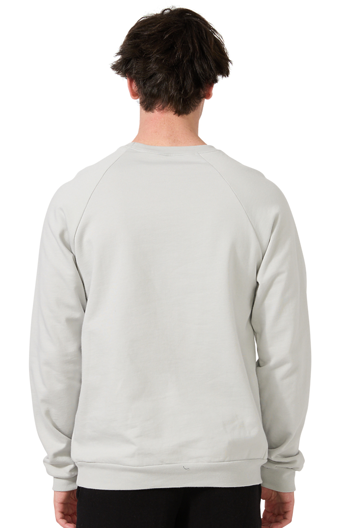 Royal Apparel 21053ORG Unisex Organic Raglan Crew Neck Sweatshirt - Stone