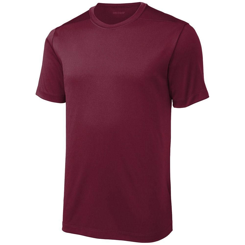 DRIEQUIP Mens UPF 50 UV Sun Protection Performance Short Sleeve T-Shirt Sizes XS-4XL DRI-EQUIP X-Small Cardinal