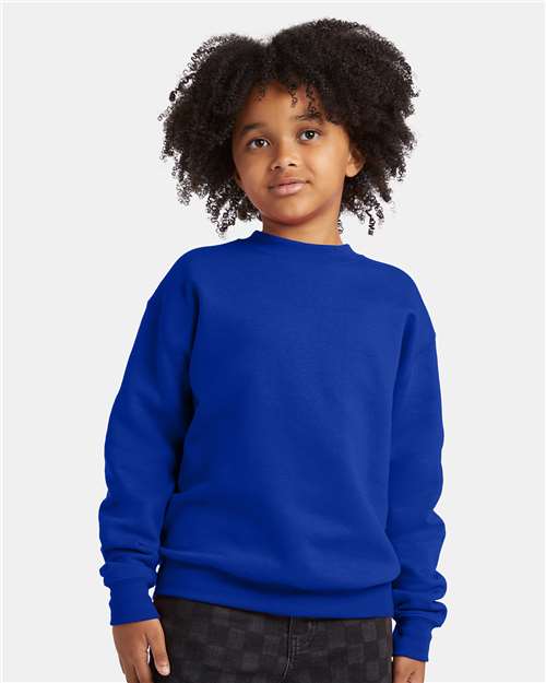 Hanes Youth EcoSmart® Crewneck Sweatshirt - Hanes P360