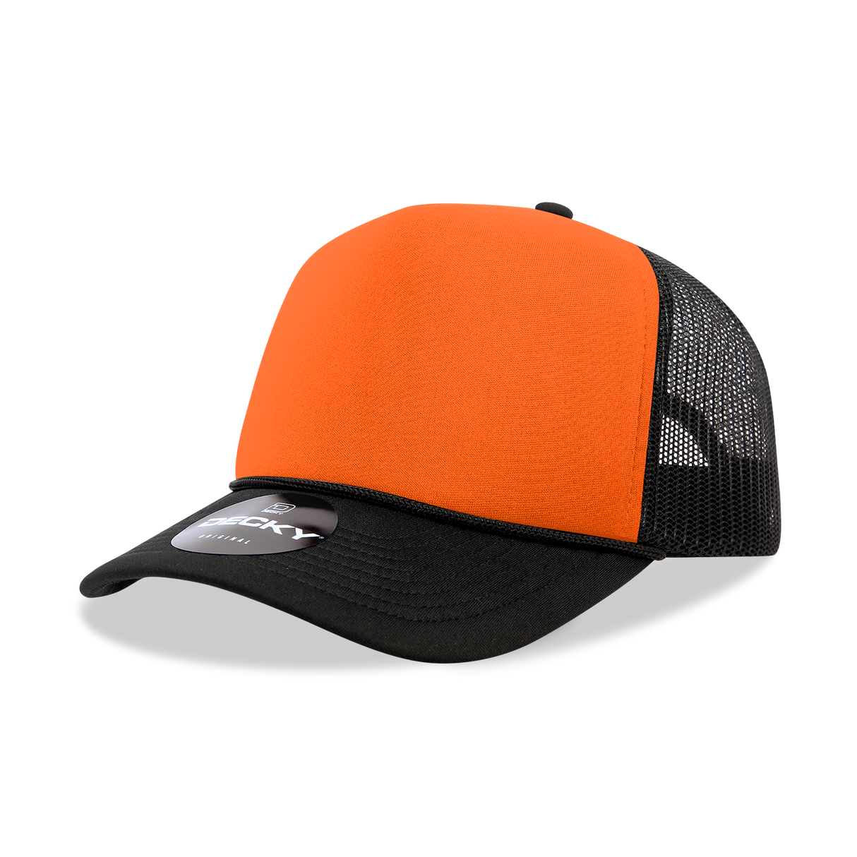 Decky 5 Panel Mid Profile Structured Two Tone Foam Trucker | Decky 220