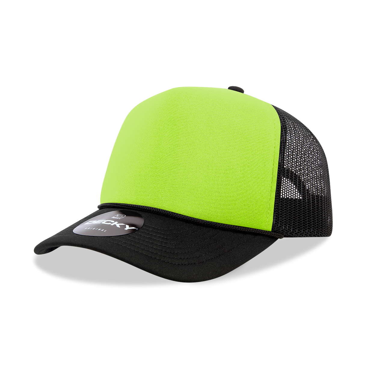 Decky 5 Panel Mid Profile Structured Two Tone Foam Trucker | Decky 220