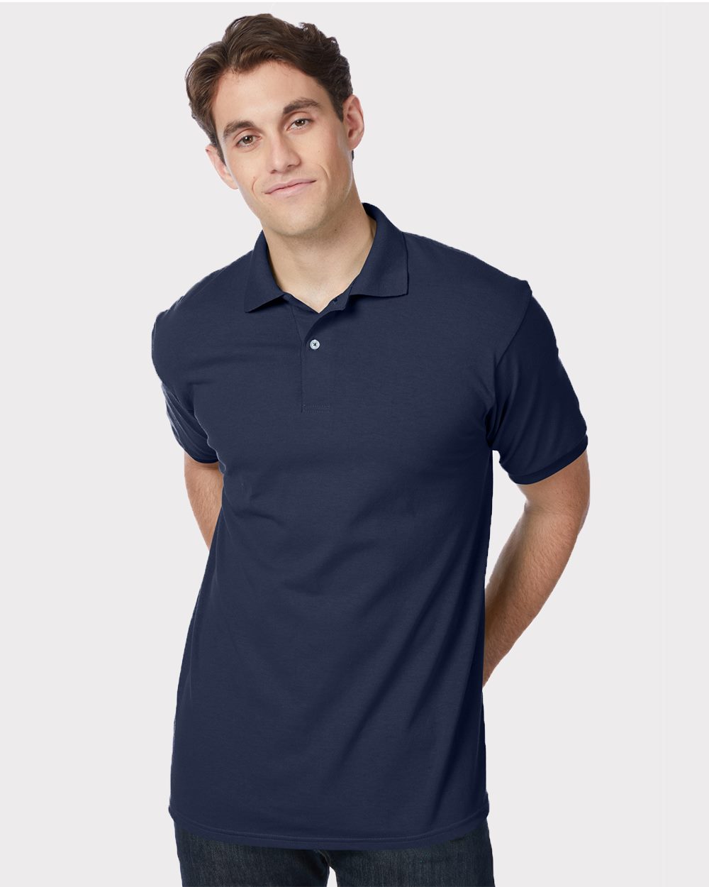 Hanes 054X Men's EcoSmart Jersey Polo