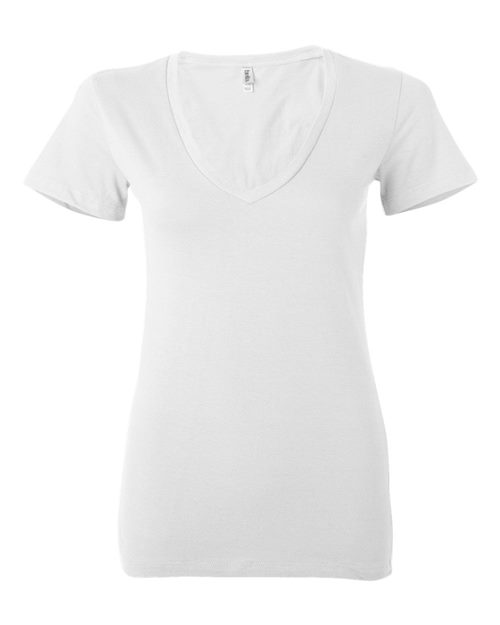 BELLA + CANVAS Women’s Jersey Deep V-Neck Tee - BELLA + CANVAS 6035