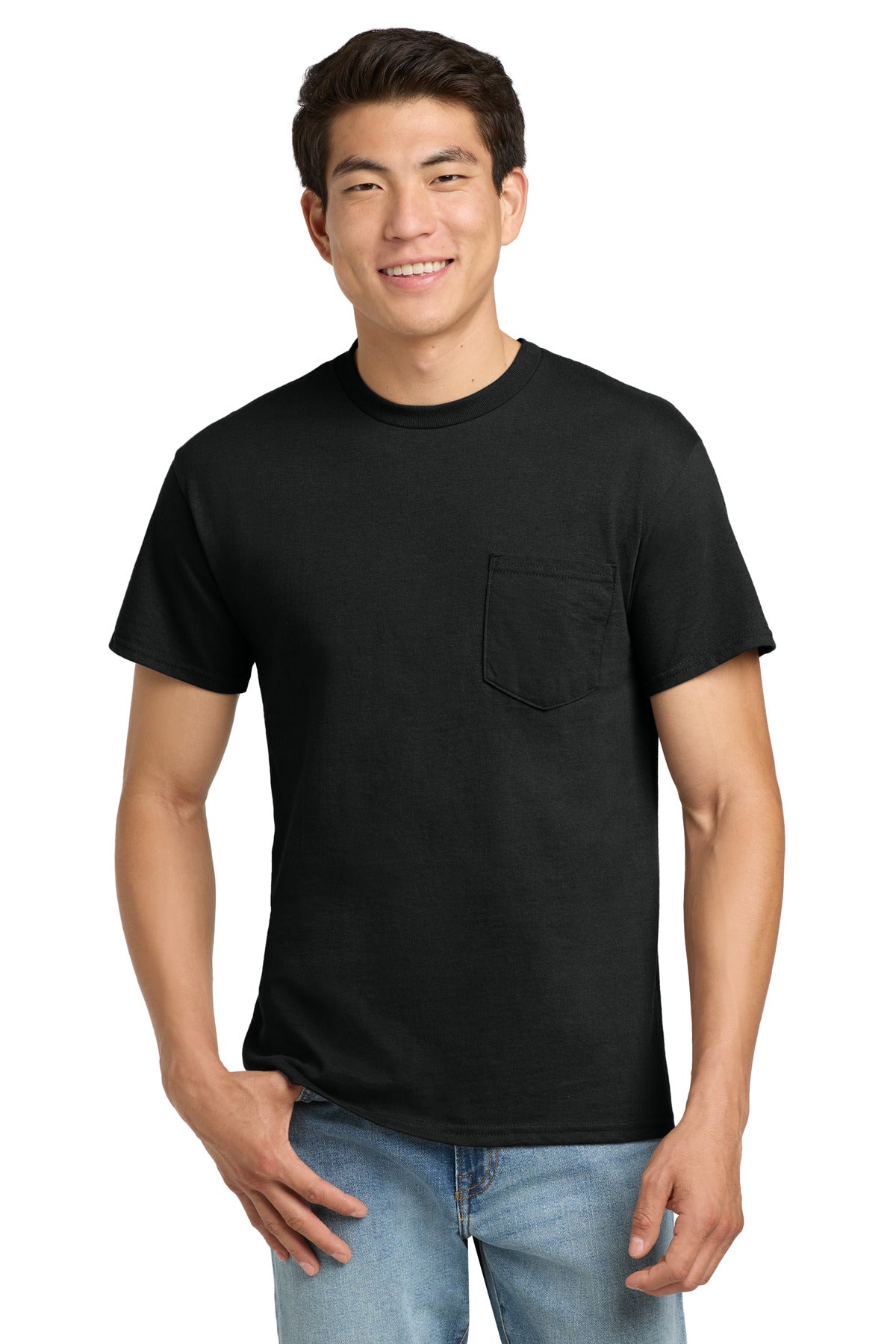 Gildan ® - Ultra Cotton ® 100% US Cotton T-Shirt with Pocket. 2300 - Gildan 2300