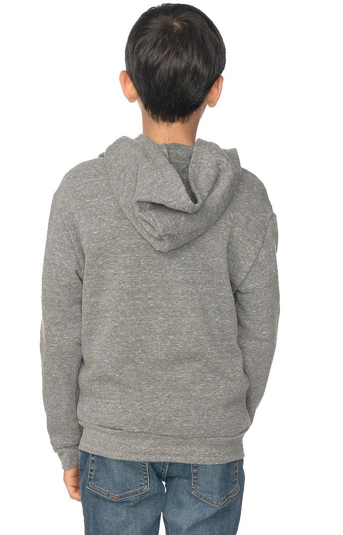 Royal Apparel 25020 Youth Triblend Fleece Zip Hoodie - Tri Vintage Grey