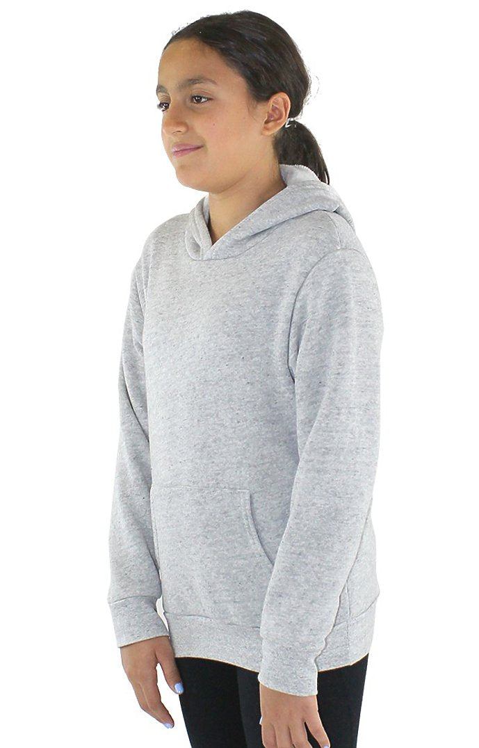 Royal Apparel 25025 Youth Triblend Fleece Pullover Hoodie - Tri Ash