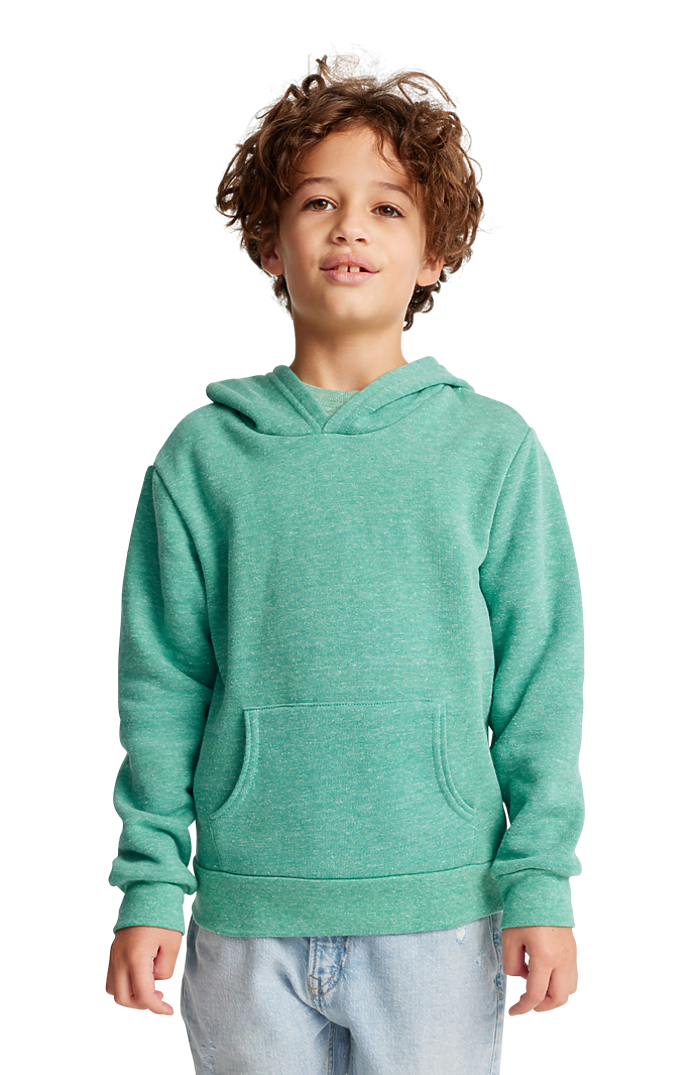 Royal Apparel 25025 Youth Triblend Fleece Pullover Hoodie - Tri Kelly