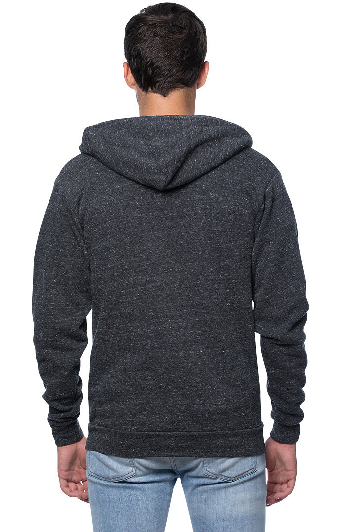 Royal Apparel 25050 Unisex Triblend Fleece Zip Hoodie - Tri Onyx