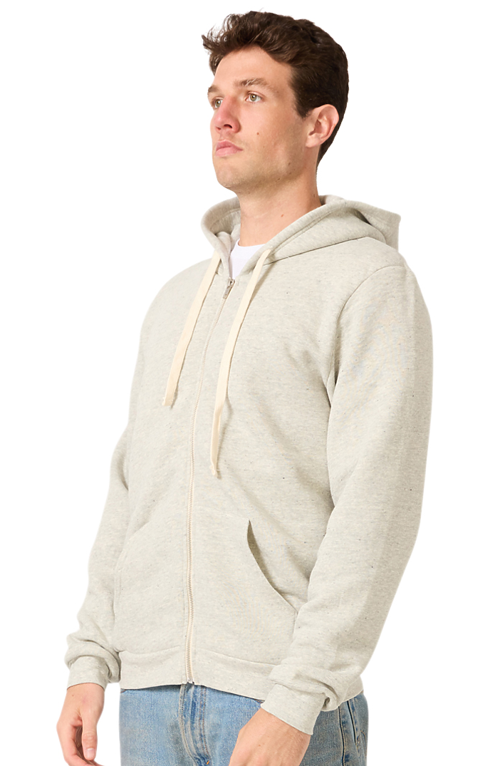 Royal Apparel 25050 Unisex Triblend Fleece Zip Hoodie - Tri Ash
