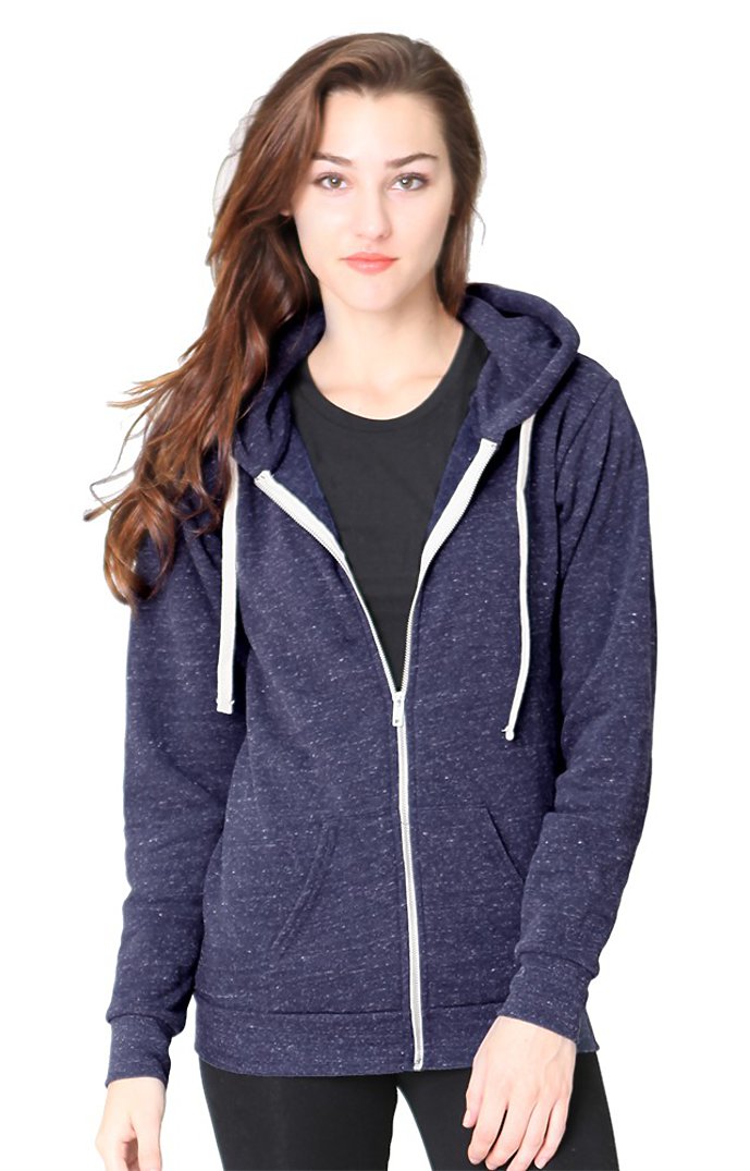 Royal Apparel 25050 Unisex Triblend Fleece Zip Hoodie - Tri Denim Navy