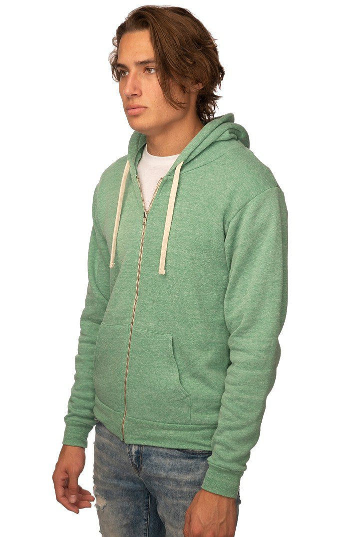 Royal Apparel 25050 Unisex Triblend Fleece Zip Hoodie - Tri Kelly