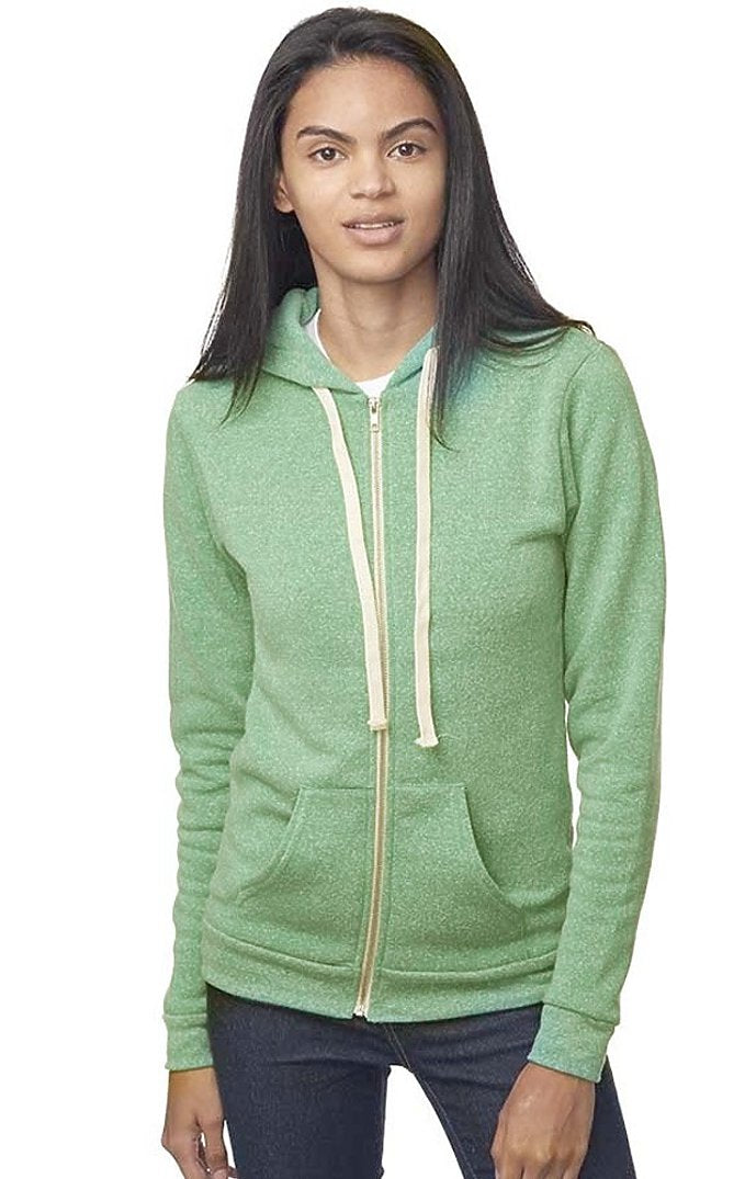 Royal Apparel 25050 Unisex Triblend Fleece Zip Hoodie - Tri Kelly