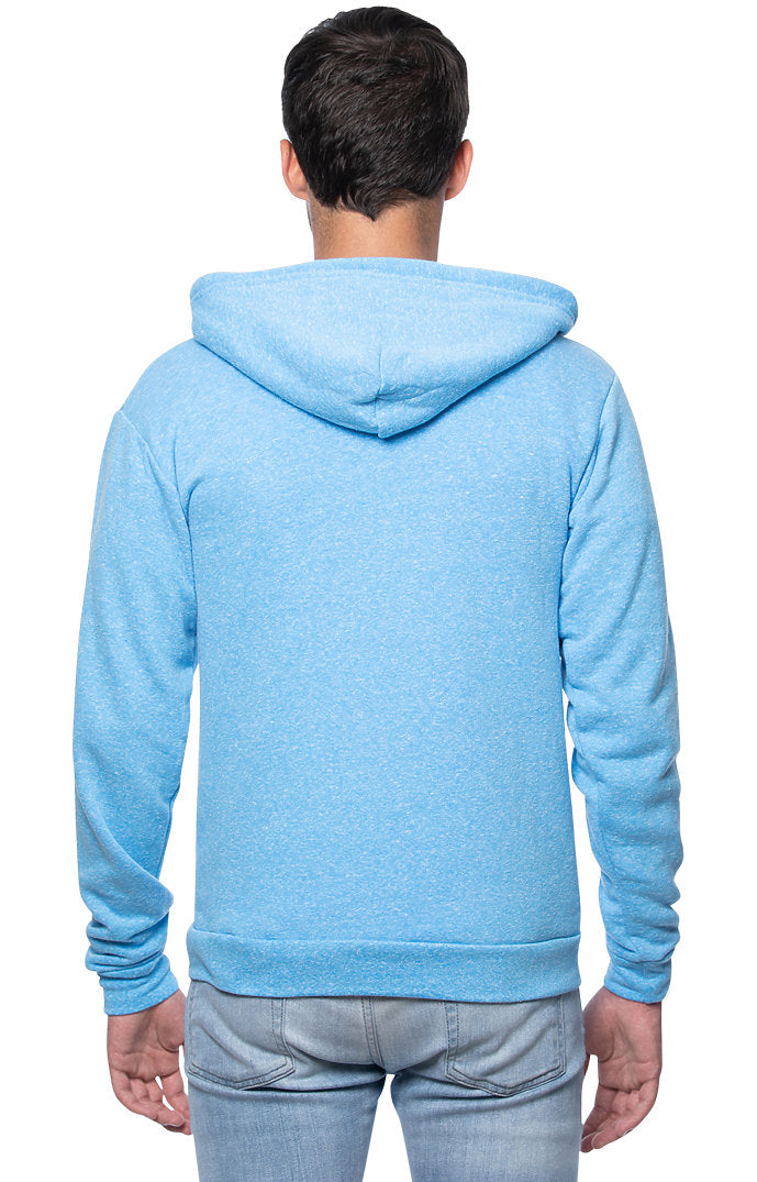 Royal Apparel 25050 Unisex Triblend Fleece Zip Hoodie - Tri Pool