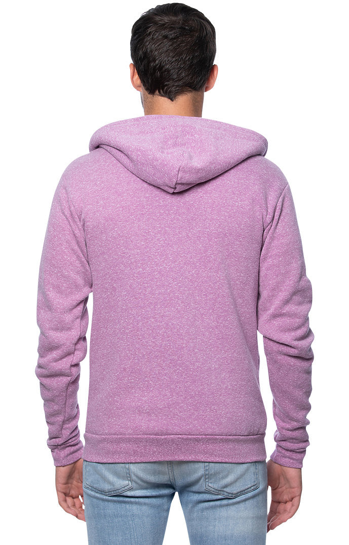 Royal Apparel 25050 Unisex Triblend Fleece Zip Hoodie - Tri Purple
